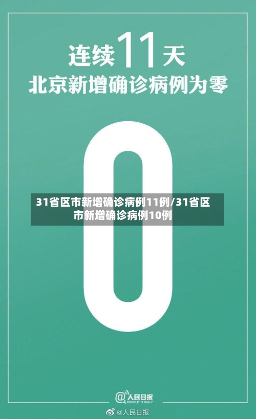 31省区市新增确诊病例11例/31省区市新增确诊病例10例-第3张图片