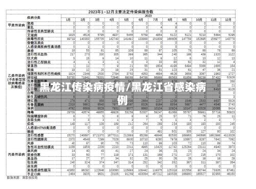 黑龙江传染病疫情/黑龙江省感染病例-第2张图片