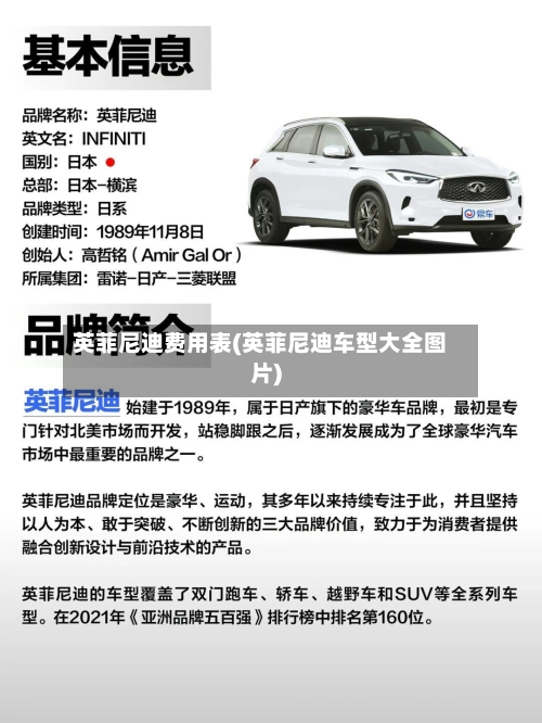 英菲尼迪费用表(英菲尼迪车型大全图片)-第3张图片
