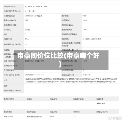 帝豪同价位比较(帝豪哪个好)-第2张图片