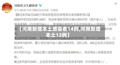 【河南新增本土感染者14例,河南新增本土12例】-第2张图片