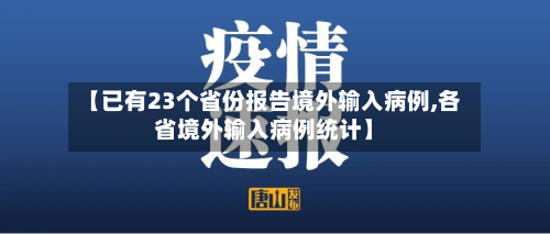 【已有23个省份报告境外输入病例,各省境外输入病例统计】-第2张图片