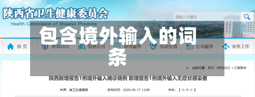 包含境外输入的词条