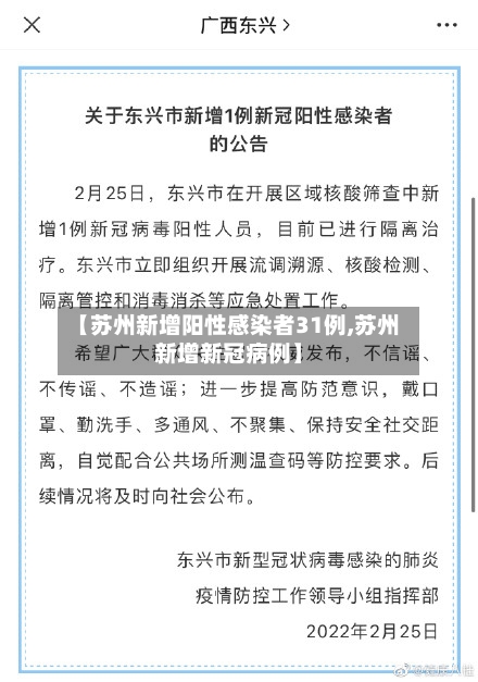 【苏州新增阳性感染者31例,苏州新增新冠病例】-第2张图片