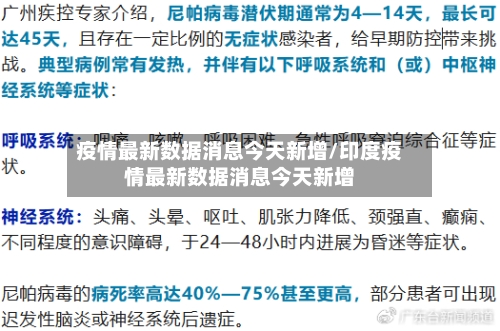 疫情最新数据消息今天新增/印度疫情最新数据消息今天新增-第3张图片