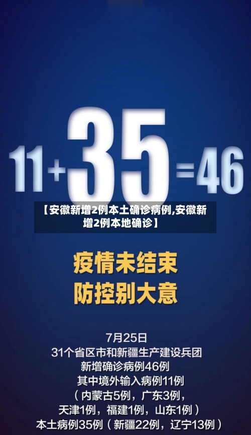 【安徽新增2例本土确诊病例,安徽新增2例本地确诊】-第2张图片