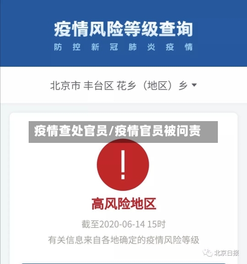 疫情查处官员/疫情官员被问责