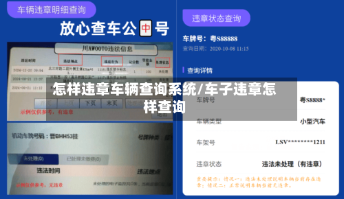 怎样违章车辆查询系统/车子违章怎样查询-第2张图片