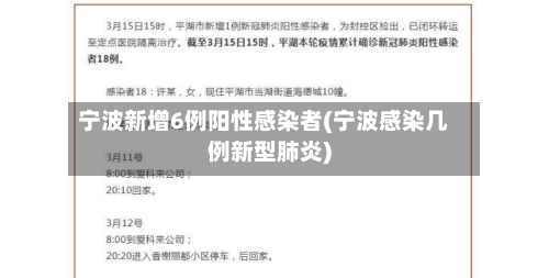 宁波新增6例阳性感染者(宁波感染几例新型肺炎)-第3张图片