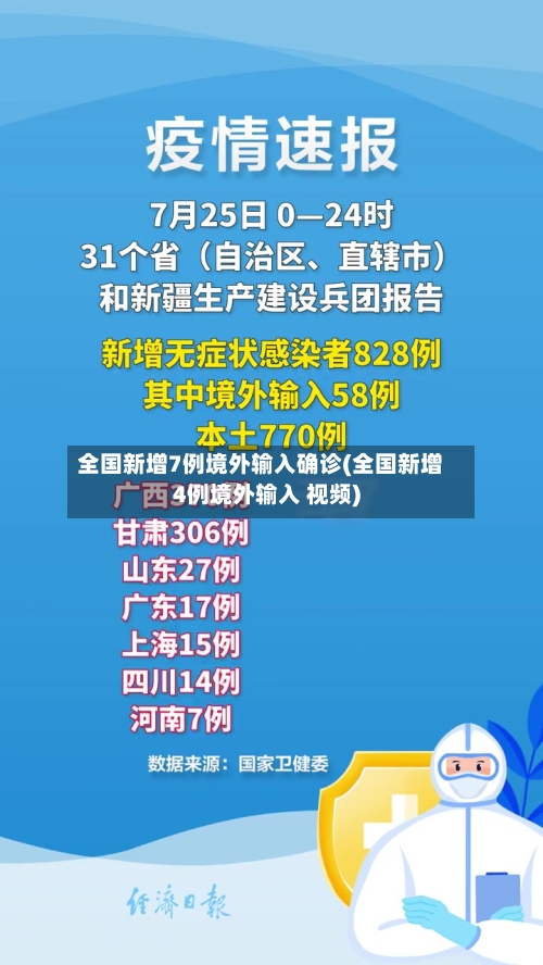 全国新增7例境外输入确诊(全国新增4例境外输入 视频)