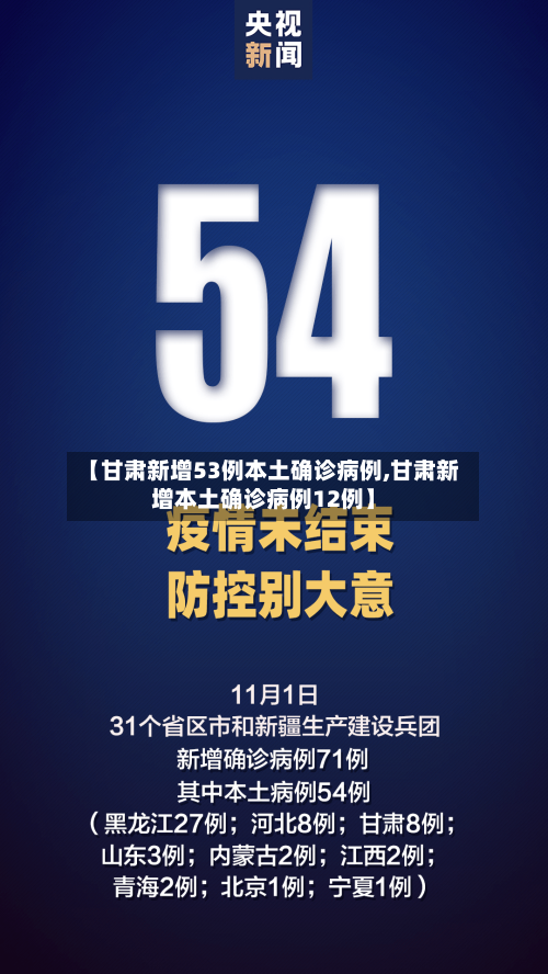 【甘肃新增53例本土确诊病例,甘肃新增本土确诊病例12例】-第2张图片