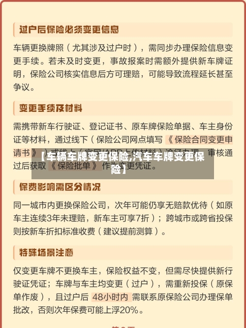 【车辆车牌变更保险,汽车车牌变更保险】-第3张图片