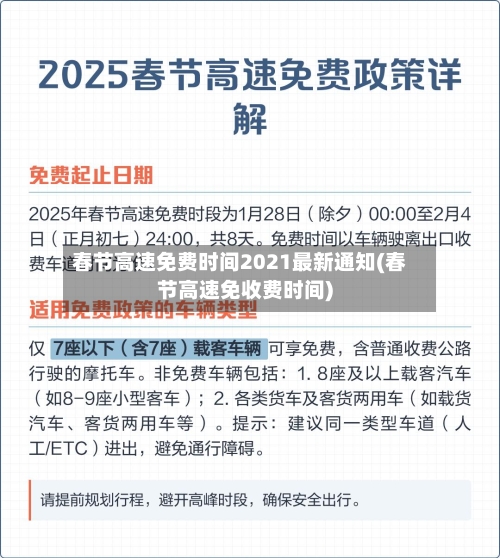 春节高速免费时间2021最新通知(春节高速免收费时间)-第2张图片
